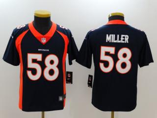 Youth Denver Broncos 58 Von Miller Bowman Football Jersey Legend Navy Blue