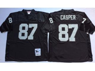 Oakland Raiders 87 Dave Casper Football Jersey Black Retro