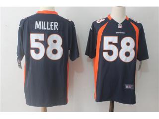 Denver Broncos 58 Von Miller Football Jersey Navy Blue