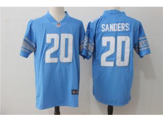 Detroit Lions 20 Barry Sanders Football Jersey Legend Blue