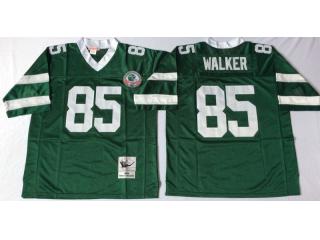 New York Jets 85 Wesley Walker Football Jersey Green Retro