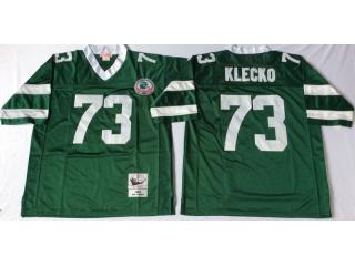 New York Jets 73 Joe Klecko Football Jersey Green Retro