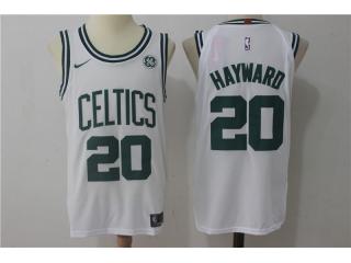 Nike Boston Celtics 20 Gordon Hayward Basketball Jersey White Player Edition