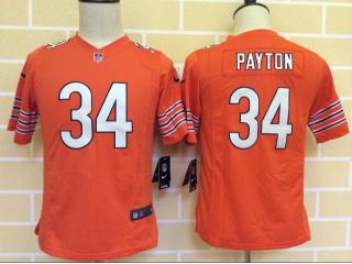 Youth Chicago Bears 34 Walter Payton Football Jersey Orange