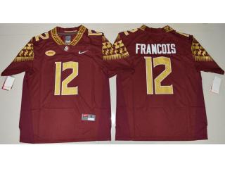 Florida State Seminoles 12 Deondre Francois College Football Jersey Red