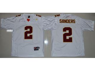 Florida State Seminoles (FSU) 2 Deion Sanders College Football Jersey White
