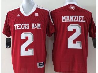 Texas A&M Aggies 2 Johnny Manziel College Football Jersey Red