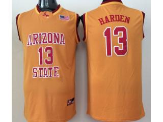 Arizona State Sun Devils 13 James Harden College Basketball Jersey Yellow