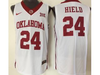 Oklahoma Sooners 24 Buddy Heild Hype College Basketball Jersey White
