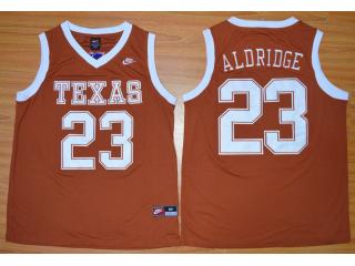 Texas Longhorns 23 LaMarcus Aldridge College Basketball Jersey Orange