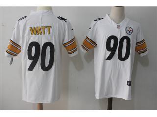 Pittsburgh Steelers 90 T.J. Watt Football Jersey Legend White