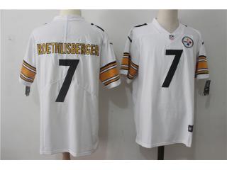 Pittsburgh Steelers 7 Ben Roethlisberger Football Jersey Legend White