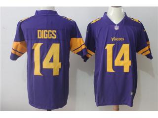 Minnesota Vikings 14 Stefon Diggs Football Jersey Legend Purple Yellow Word
