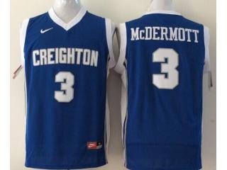 Nike Creighton Bluejays 3 Doug McDermott Blue College Basketball Jersey