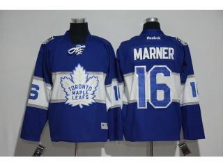 Centennial Classic 100th Toronto Maple Leafs 16 Mitch Marner Ice Hockey Jersey Blue