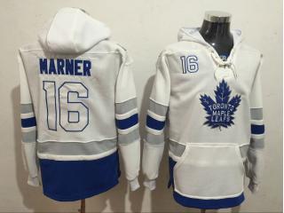 Classic Toronto Maple Leafs 16 Mitch Marner Ice Hoodies Hockey Jersey White