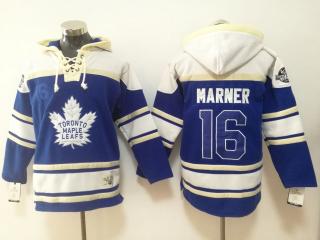 Classic Toronto Maple Leafs 16 Mitch Marner Ice Hoodies Hockey Jersey Blue
