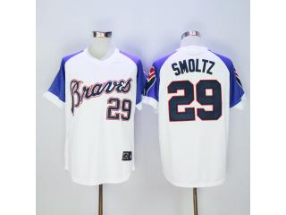 Atlanta Braves 29 John Smoltz Baseball Jersey White