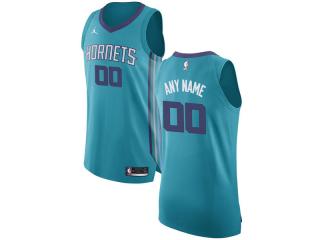 New Orleans Hornets Brand Jordan Custom name and number Basketball Jersey Blue