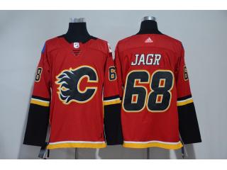 Adidas Classic Calgary Flames 68 Jaromir Jagr Ice Hockey Jersey Red