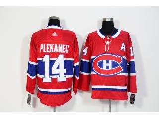 Adidas Classic Montreal Canadiens 14 Tomas Plekanec Ice Hockey Jersey Red