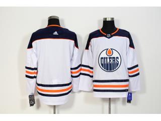 Adidas Classic Edmonton Oilers Blank Ice Hockey Jersey White