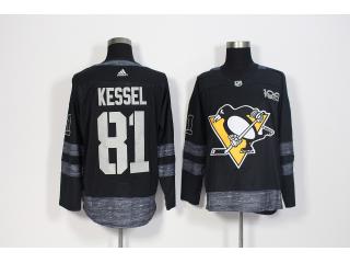 Adidas 100th Anniversary Pittsburgh Penguins 81 Mary Hessel Ice Hockey Jersey Black