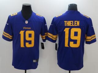 Minnesota Vikings 19 Adam Thielen Football Jersey Legend Purple Yellow word