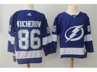 Adidas Classic Tampa Bay Lightning 86 Nikita Kucherov Ice Hockey Jersey Blue