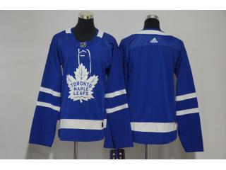 Women Adidas Classic Toronto Maple Leafs Blank Ice Hockey Jersey Blue