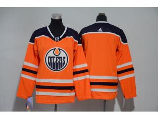 Youth Adidas Classic Edmonton Oilers Blank Ice Hockey Jersey Orange