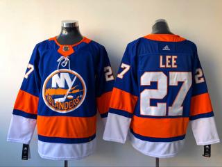 Adidas Classic New York Islanders 27 Anders Lee Ice Hockey Jersey Blue