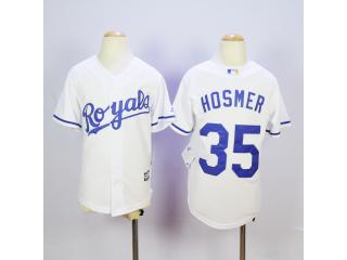Youth Kansas City Royals 35 Eric Hosmer Baseball Jersey White