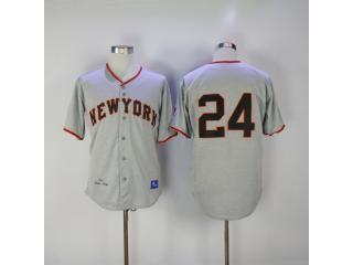San Francisco Giants 24 Willie Mays Baseball Jersey Gray Retro