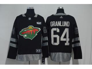Adidas Classic Minnesota Wild 64 Mikael Granlund Ice Hockey Jersey Black