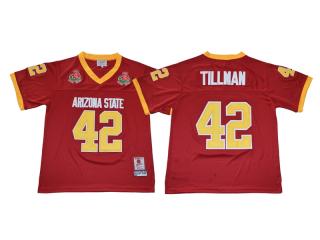 Arizona State Sun Devis (ASU) 42  Pat Tillman 1997 Rose Bowl College Football Jersey Maroon