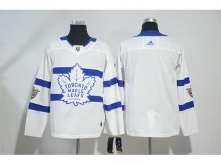 Adidas Classic Toronto Maple Leafs Blank Ice Hockey Jersey White
