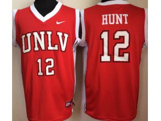 University of Nevada Las Vegas 12 Weixiao Hunt College Basketball Jersey Red