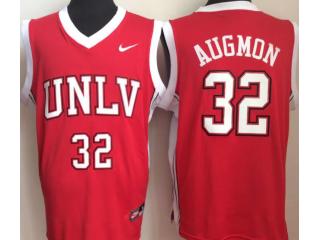 University of Nevada Las Vegas 32 Stacey Augmon College Basketball Jersey Red