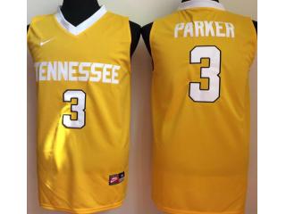 Tennesse Volunteers 3 Candace Parker College Basketball Jersey Yellow