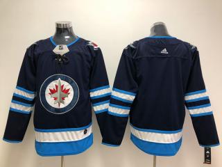 Adidas Classic Winnipeg Jets Blank Ice Hockey Jersey Blue