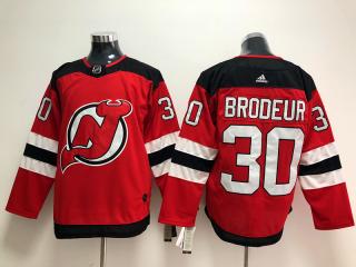 Adidas Classic New Jersey Devils 30 Martin Brodeur Ice Hockey Jersey Red