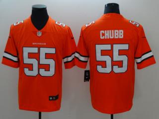 Denver Broncos 55 Bradley Chubb Football Jersey Legend Orange