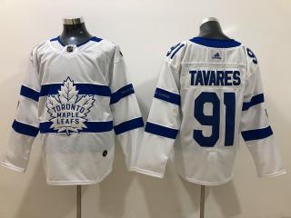 Adidas Classic Toronto Maple Leafs 91 John Tavares Ice Hockey Jersey   White