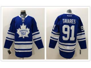 Classic Toronto Maple Leafs 91 John Tavares Ice Hockey Jersey Blue