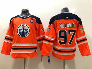 Youth Adidas Classic Edmonton Oilers 97 Connor McDavid Ice Hockey Jersey Orange