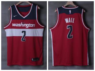 Nike Washington Wizards 2 John Wall Basketball Jersey Red Fan Edition