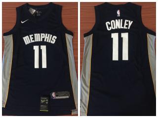 NIke Memphis Grizzlies 11 Mike Conley Basketball Jersey Navy Blue