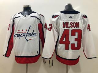 Adidas Classic Washington Capitals 43 Tom Wilson Ice Hockey Jersey White