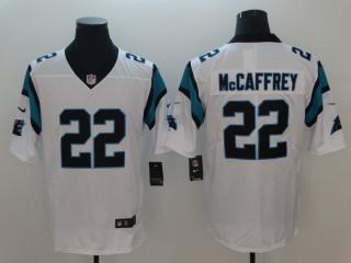 Carolina Panthers 22 Draft McCaffrey Football Jersey Legend  White